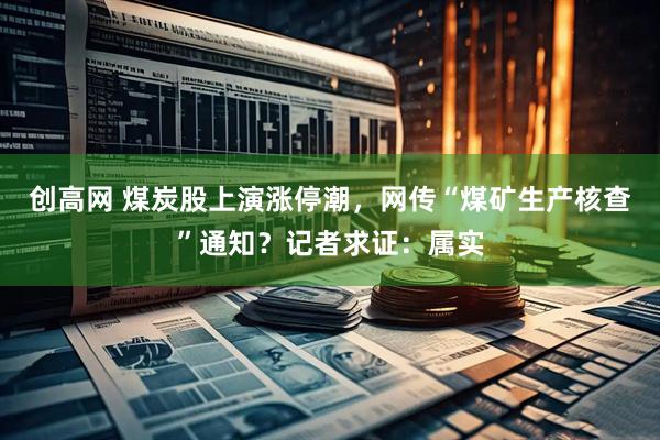 创高网 煤炭股上演涨停潮，网传“煤矿生产核查”通知？记者求证：属实