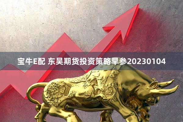 宝牛E配 东吴期货投资策略早参20230104